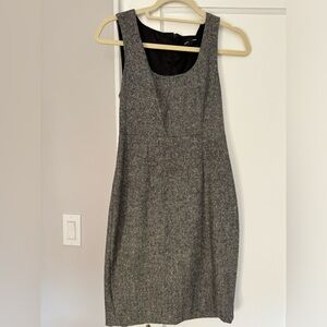 Grey form fitting dress